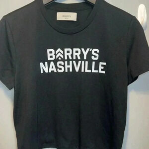 Barry’s Boot Camp Nashville Black Crop T Med T-Shirt